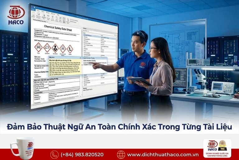 Dịch Thuật Tài Liệu An Toàn Hóa Chất Ngành Điện Tử Bắc Ninh