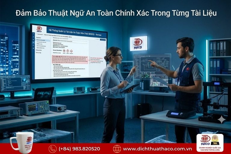 Dịch Thuật Tài Liệu An Toàn Hóa Chất Ngành Điện Tử Bắc Ninh