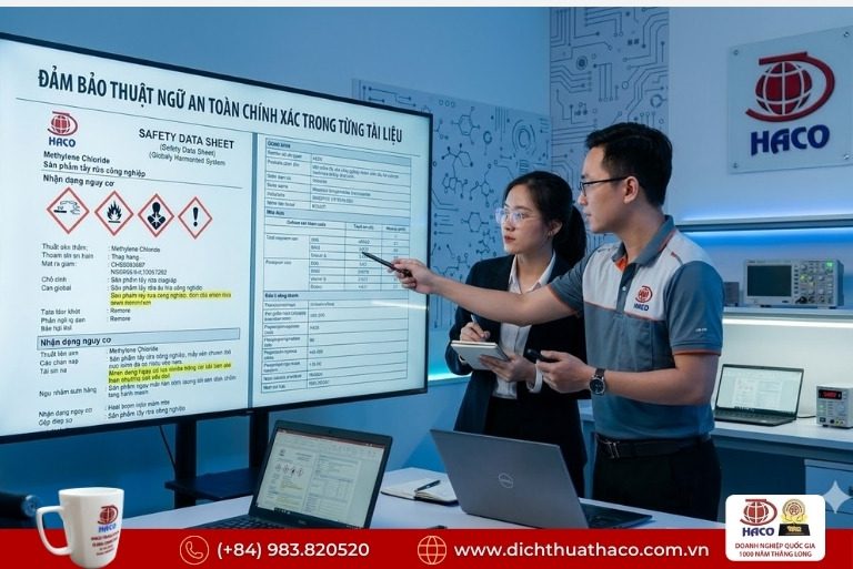 Dịch Thuật Tài Liệu An Toàn Hóa Chất Ngành Điện Tử Bắc Ninh