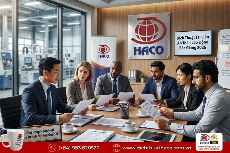 Dịch thuật tài liệu an toàn lao động Bắc Giang