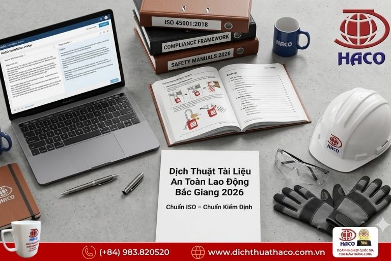 Dịch thuật tài liệu an toàn lao động Bắc Giang