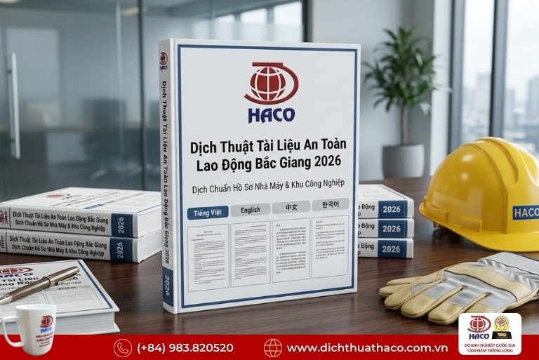 Dịch thuật tài liệu an toàn lao động Bắc Giang