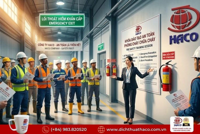 Dịch thuật tài liệu an toàn lao động và PCCC Đồng Nai
