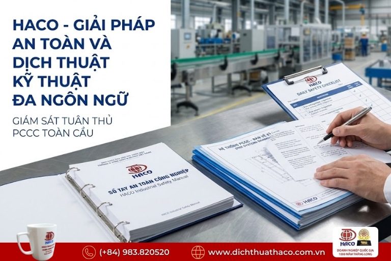 Dịch thuật tài liệu an toàn lao động và PCCC Đồng Nai