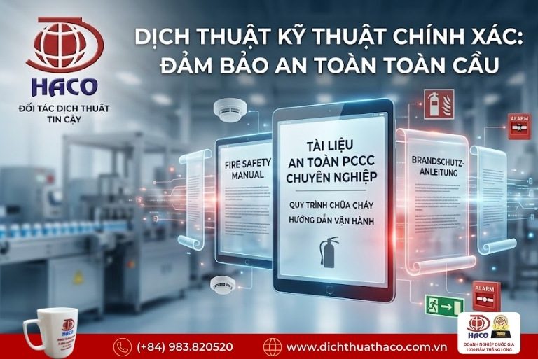 Dịch thuật tài liệu an toàn lao động và PCCC Đồng Nai
