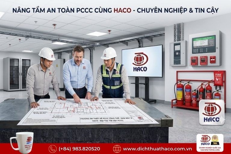 Dịch thuật tài liệu an toàn lao động và PCCC Đồng Nai