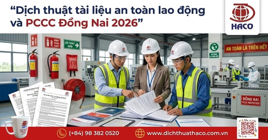 Dịch thuật tài liệu an toàn lao động và PCCC Đồng Nai