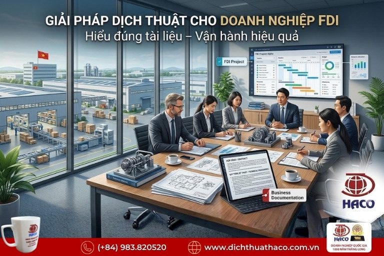 Dịch thuật tài liệu doanh nghiệp nước ngoài