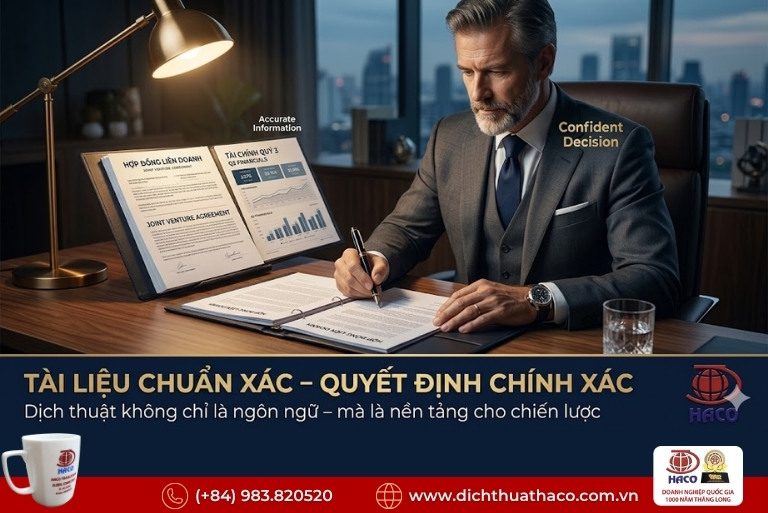 Dịch thuật tài liệu doanh nghiệp nước ngoài