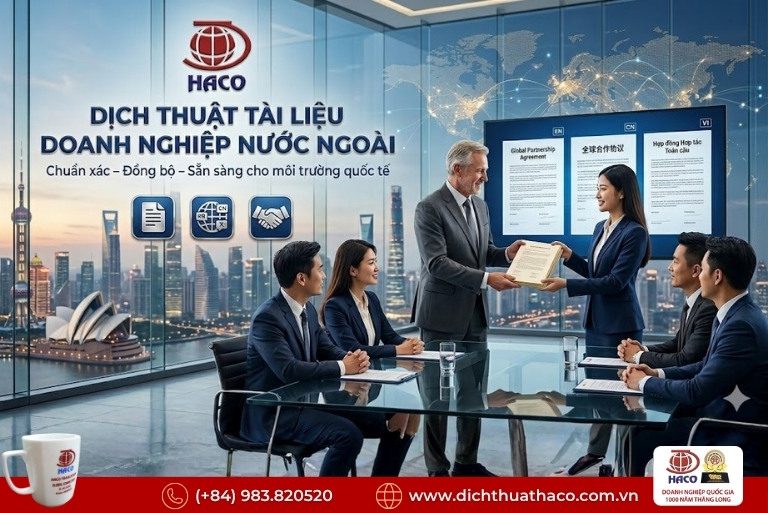 Dịch thuật tài liệu doanh nghiệp nước ngoài