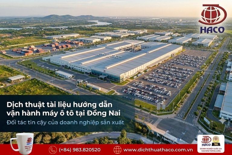Dịch thuật tài liệu hướng dẫn vận hành máy ô tô Đồng Nai