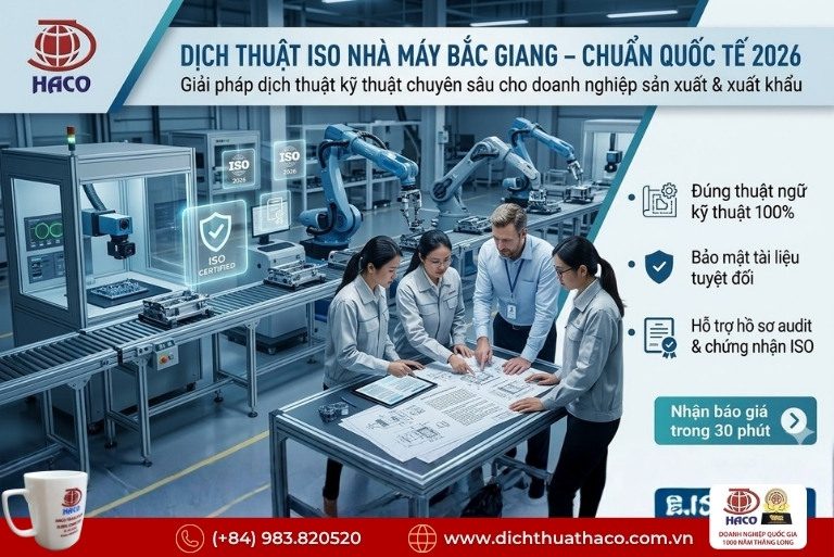 Dịch Thuật Tài Liệu ISO Nhà Máy Bắc Giang 2026 4 Dịch Thuật Tài Liệu ISO Nhà Máy Bắc Giang