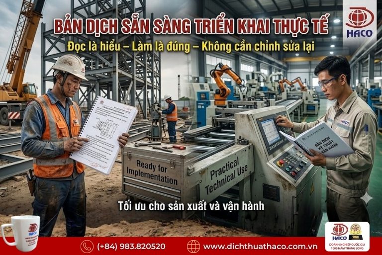 Dịch thuật tài liệu kỹ thuật chuyên sâu