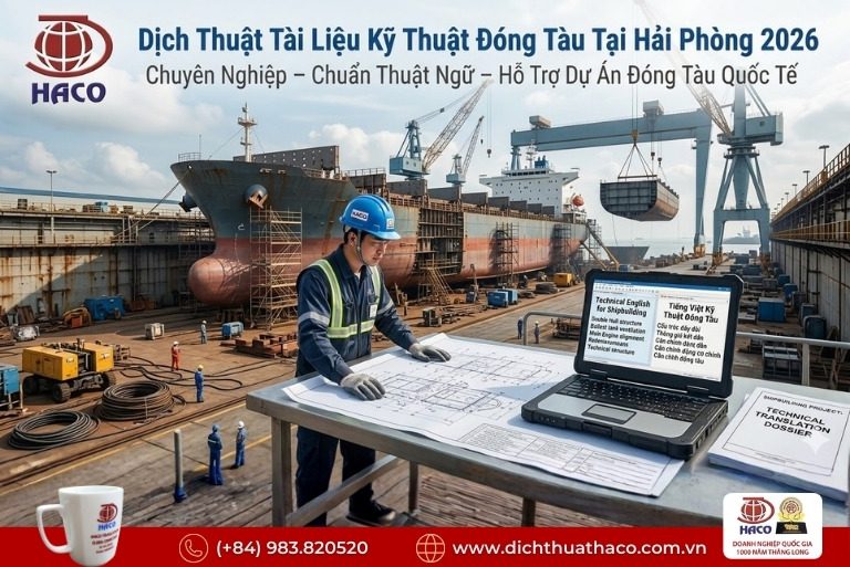 Dịch Thuật Tài Liệu Kỹ Thuật Đóng Tàu Tại Hải Phòng