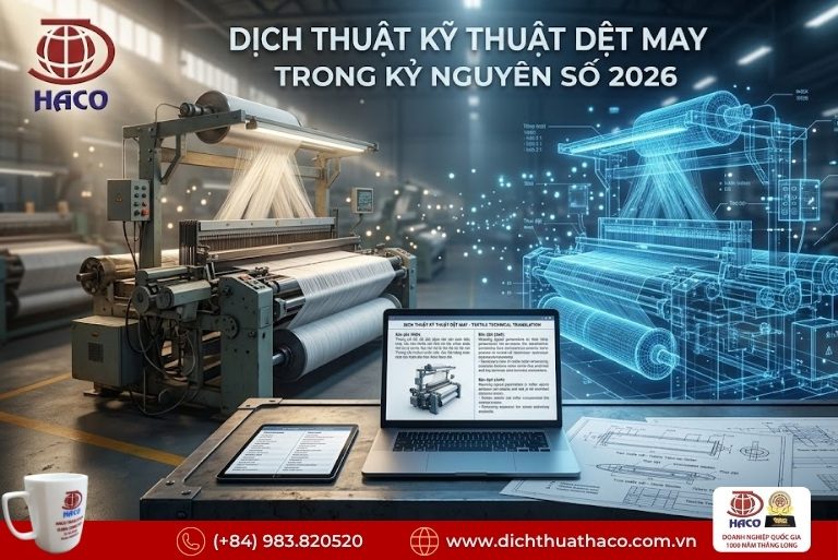 Dịch thuật tài liệu kỹ thuật ngành dệt may 2026 4 Dịch thuật tài liệu kỹ thuật ngành dệt may