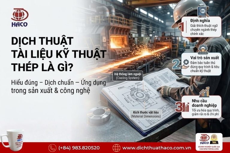 Dịch thuật tài liệu kỹ thuật thép