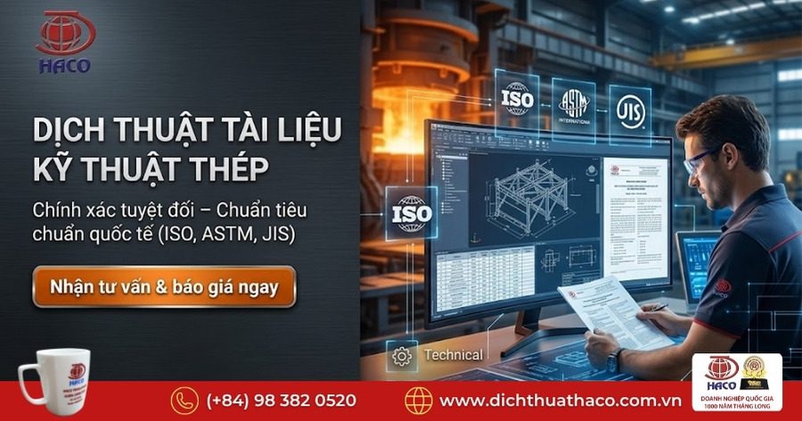 Dịch thuật tài liệu kỹ thuật thép