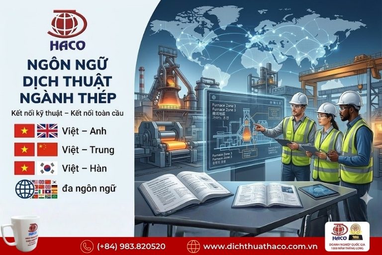 Dịch thuật tài liệu kỹ thuật thép