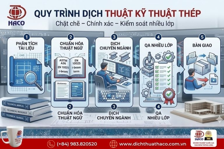 Dịch thuật tài liệu kỹ thuật thép