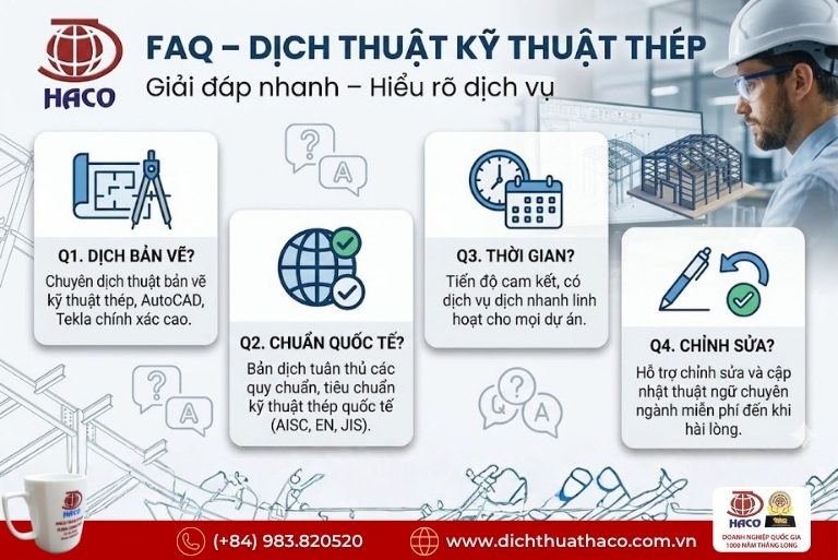 Dịch thuật tài liệu kỹ thuật thép