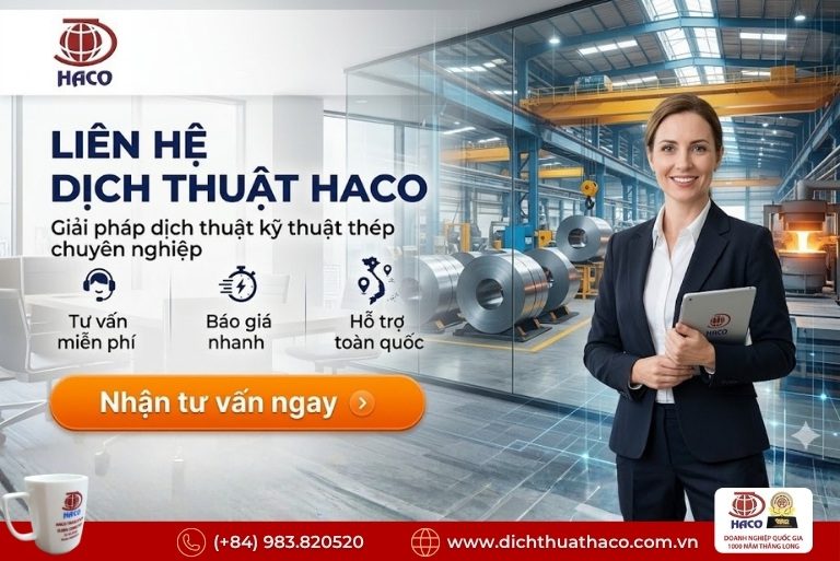 Dịch thuật tài liệu kỹ thuật thép