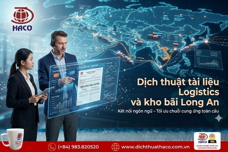 Dịch thuật tài liệu Logistics và kho bãi Long An