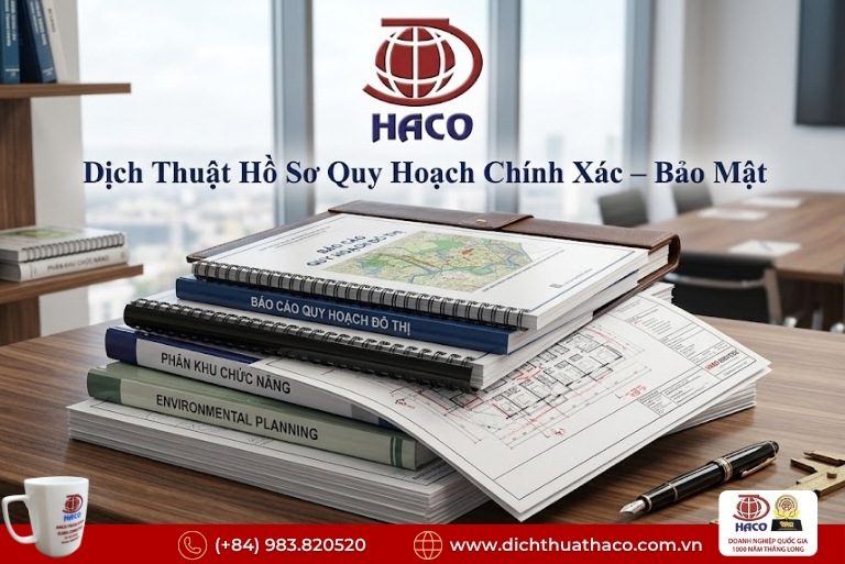 Dịch thuật tài liệu quy hoạch đô thị Quảng Ninh