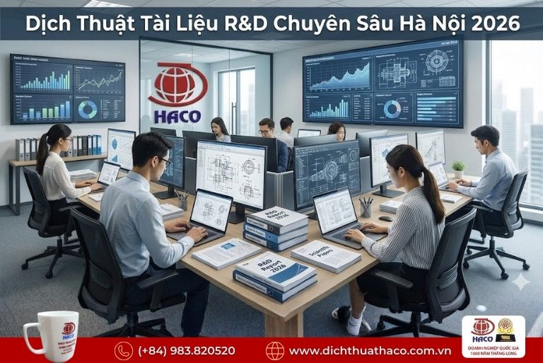 Dịch thuật tài liệu R&D chuyên sâu Hà Nội