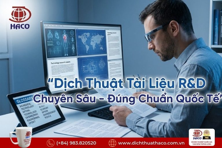 Dịch thuật tài liệu R&D chuyên sâu Hà Nội