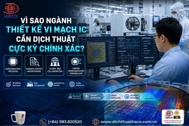 Dịch thuật tài liệu thiết kế vi mạch IC