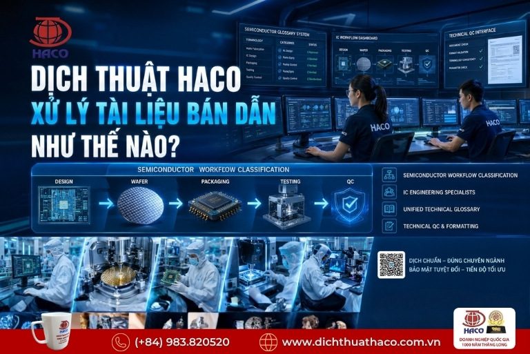 Dịch thuật tài liệu thiết kế vi mạch IC