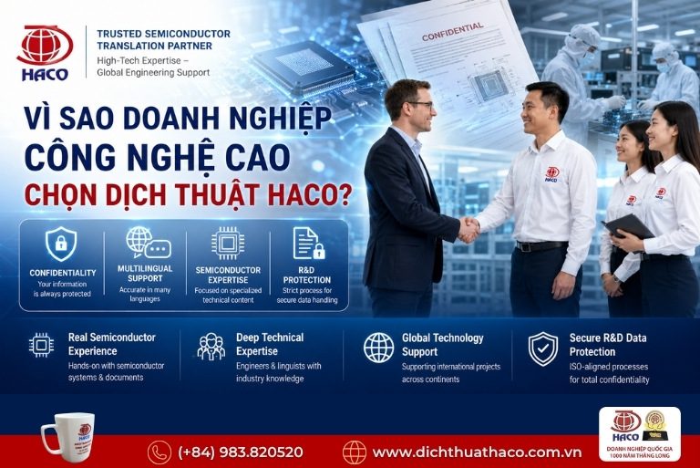 Dịch thuật tài liệu thiết kế vi mạch IC