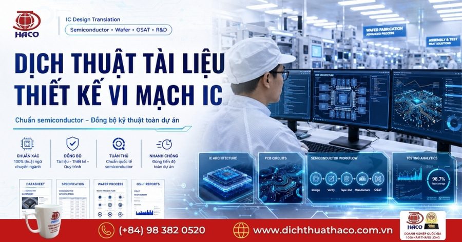 Dịch thuật tài liệu thiết kế vi mạch IC
