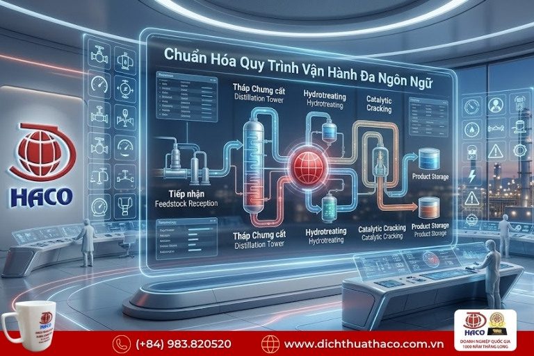 Dịch thuật tài liệu vận hành lọc dầu Nghi Sơn
