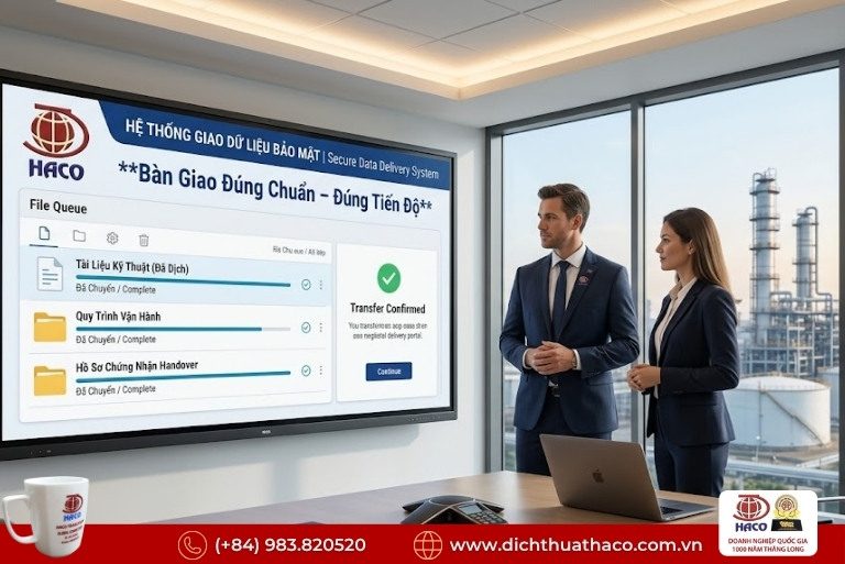 Dịch thuật tài liệu vận hành lọc dầu Nghi Sơn