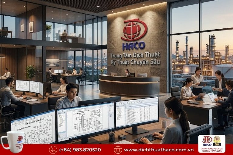 Dịch thuật tài liệu vận hành lọc dầu Nghi Sơn