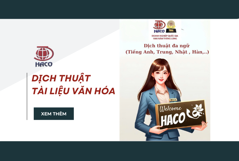 Dịch Thuật Tài Liệu Văn Hóa