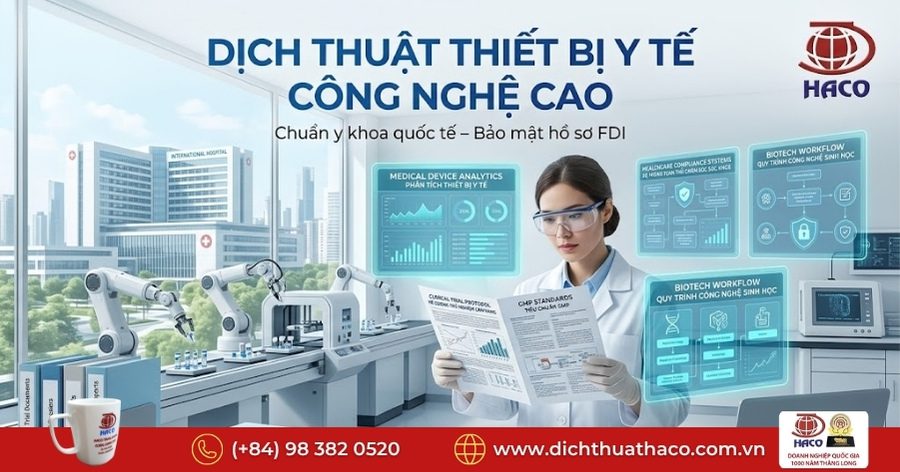 Dịch thuật thiết bị y tế công nghệ cao