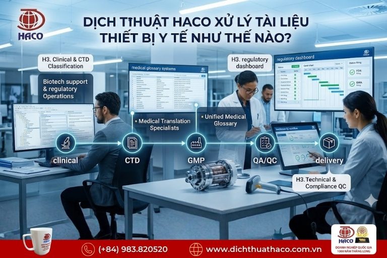 Dịch thuật thiết bị y tế công nghệ cao