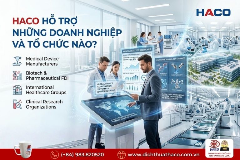 Dịch thuật thiết bị y tế công nghệ cao