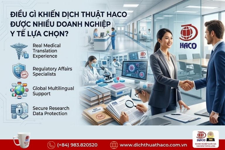 Dịch thuật thiết bị y tế công nghệ cao