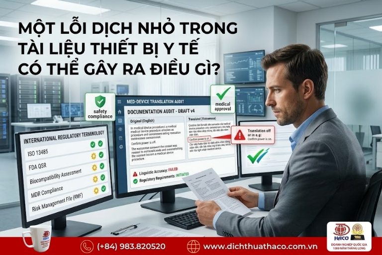 Dịch thuật thiết bị y tế công nghệ cao