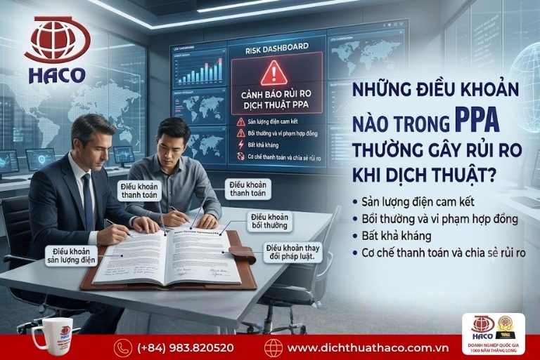Dịch thuật thỏa thuận mua bán điện PPA 3 Dịch thuật thỏa thuận mua bán điện PPA