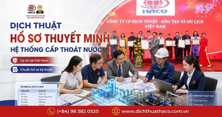 Dịch thuật hồ sơ thuyết minh hệ thống cấp thoát nước uy tín 4 dich thuat thuyet minh thiet ke he thong cap thoat nuoc 7