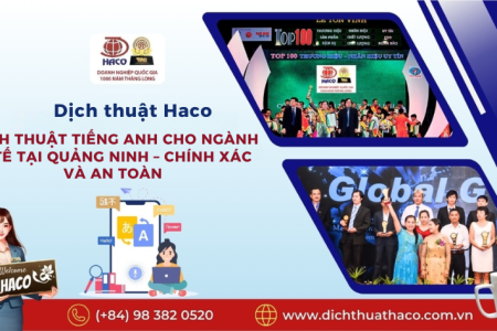 Dịch Thuật Tiếng Anh Cho Ngành Y Tế