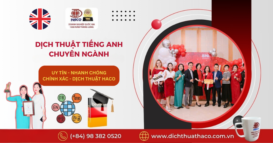 DỊch ThuẬt TiẾng Anh ChuyÊn NgÀnh – HỖ TrỢ Kinh TẾ, KỸ ThuẬt, PhÁp LÝ & Y TẾ TẠi SÀi GÒn