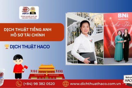 DỊch ThuẬt TiẾng Anh HỒ SƠ TÀi ChÍnh – HỖ TrỢ BÁo CÁo KẾ ToÁn, ThuẾ & ĐẦu TƯ 🚀🏆 Tại Dịch Thuật Haco