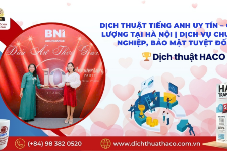 Dịch Thuật Tiếng Anh Uy Tín – Chất Lượng Tại Hà Nội