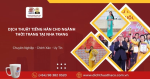 Dịch Thuật Tiếng Hàn Cho Ngành Thời Trang Tại Nha Trang