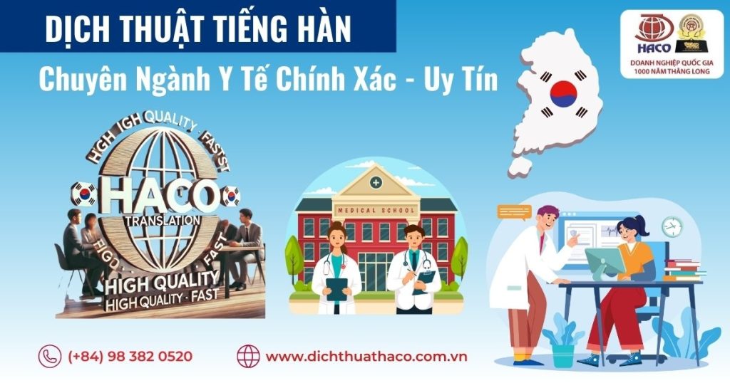 Dich Thuat Tieng Han Chuyen Nganh Y Te Chinh Xac Uy Tin